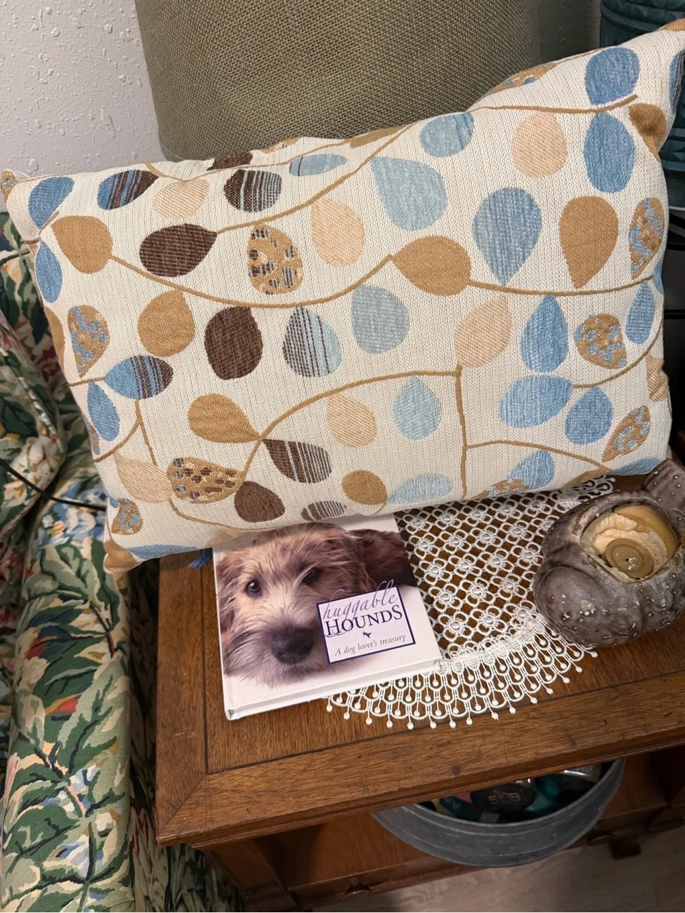 LUXURY LUMBAR BOTANICAL ACCENT PILLOW